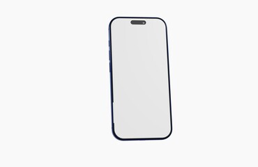 Clean and modern smartphone design with a blank white screen. Great for showcasing app mockups or UI design.