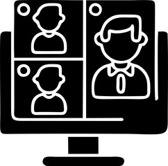 Online Video Conference Team Screen
