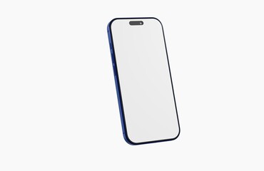 Stylish smartphone with blank screen for app, design and interface display. Minimalist tech gadget for advertis