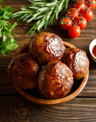 Homemade cutlets from minced meat
