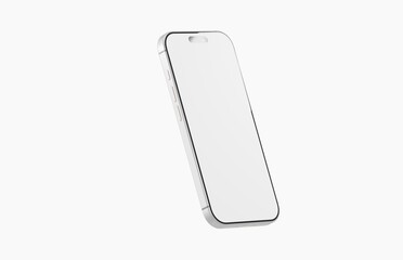 Clean, minimal smartphone mockup with a blank display ready for your app, website, or UI design. Perfect for te