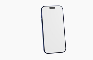 Clean, contemporary smartphone with empty display, ideal for app mockups, website presentations, and technology