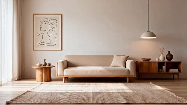 Modern living room interior design