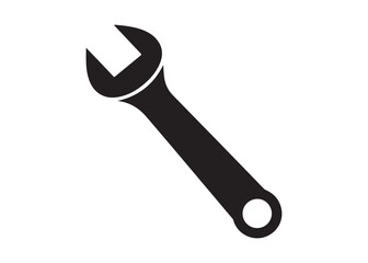 wrench logo silhouette vector, tools vector wrench logo silhouette, automotive wrench tool logo vector, wrenches automotive service and repair tool logo silhouettes vector on white background