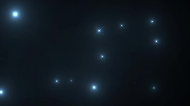 blue magic flashing lights background particles video