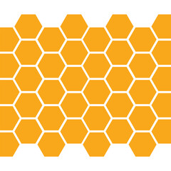 Abstract hexagon honeycomb background design. beehive with hexagon grid cells on color background.