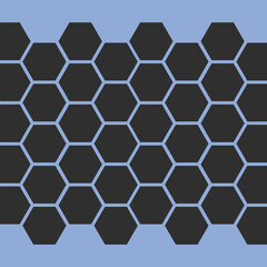 Abstract hexagon honeycomb background design. beehive with hexagon grid cells on color background.