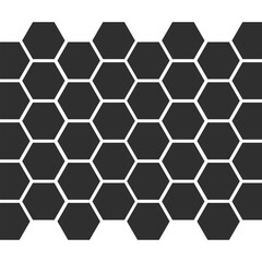 Abstract hexagon honeycomb background design. beehive with hexagon grid cells on color background.