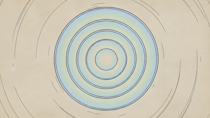 Abstract Circular Pattern with Concentric Lines.