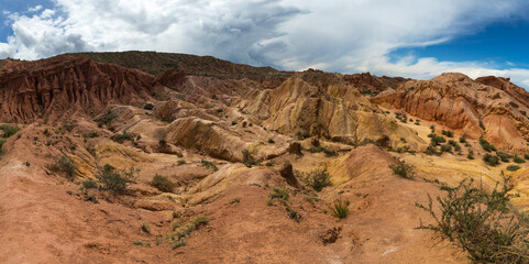 Fototapeta premium Martian landscape of Fairytale Canyon (Canyon Skazka)
