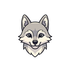 Cybernetic Wolf Head with Mechanical Eye and Futuristic Design Elements