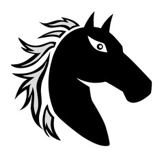 horse head silhouette icon
