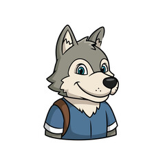 Majestic wolf king sitting on throne with crown, wearing black and gold attire, symbolizing power and royalty.