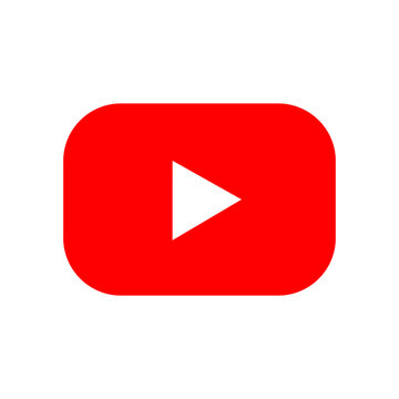 YouTube play button svg & png