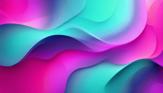 Abstract colorful background with flowing wave lines, light, and a futuristic digital texture design - Powered by Adobe