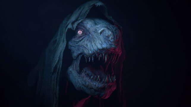 Mysterious creature in shadow