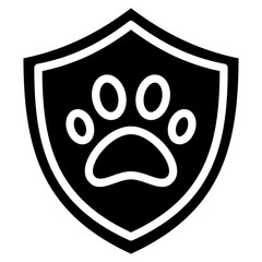 Naklejka premium Pet Insurance Icon Element For Design
