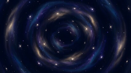 Deep Space Galaxy Swirling in the Cosmos.