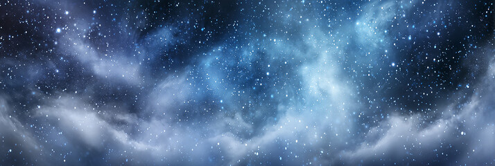 Fototapeta premium frosty nebula-inspired winter background with soft glowing mist and magical holiday atmosphere