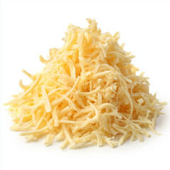 A bright mound of shredded cheese, ready to melt over dishes, top pizzas, or enrich sauces. Fresh, creamy, and versatile for cooking, baking, and everyday meal prep.
