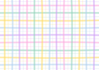 cute pastel plaid background vector