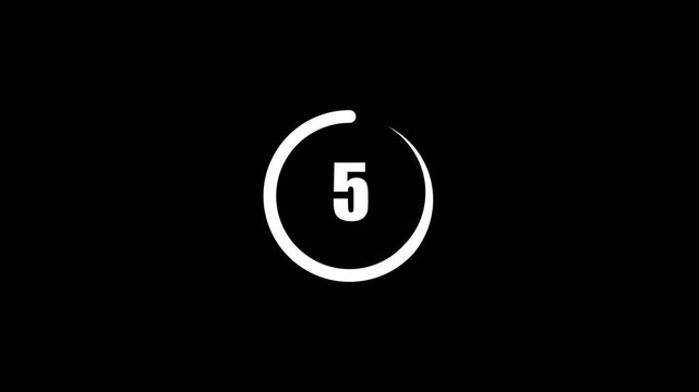 Number 7 in a white circle on a black background, numeric symbol, counting, numbering, minimalist simple white outline, numeric sign, isolated number