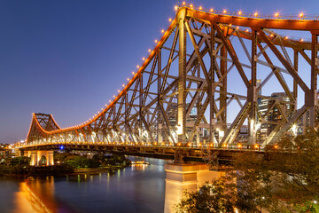 bridge at dusk