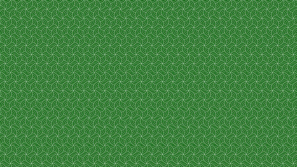 Vibrant green leaf pattern background with intricate design