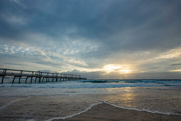 jetty at sunrise
