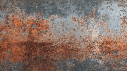 The image is of a rusty metal surface with a lot of dirt and grime. The surface appears to be old and worn, with a lot of rust and dirt covering it. Scene is one of decay and neglect
