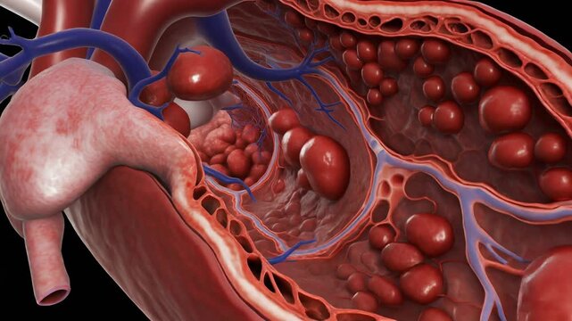Medical Visualization of Chronic Transplant Vasculopathy in a Vascular Network
