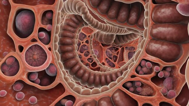 Scientific Animation of Crohn's Disease: Transmural Inflammation and Intestinal Structures