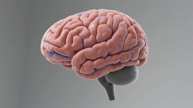 3D CGI Octane Render of Human Cerebrum