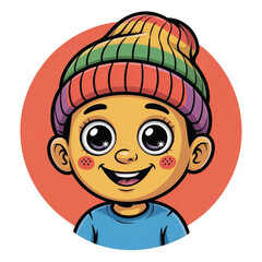 Cute Cartoon Characters and Cosmetic Jar Illustration Set