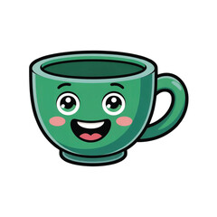 Cute Cartoon Characters and Cosmetic Jar Illustration Set