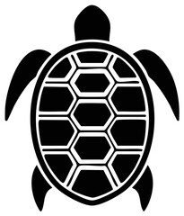 Fototapeta premium Sea Turtle Silhouette Vector Illustration