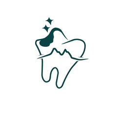 Icon booth Line Drawing for Dental and Oral Health