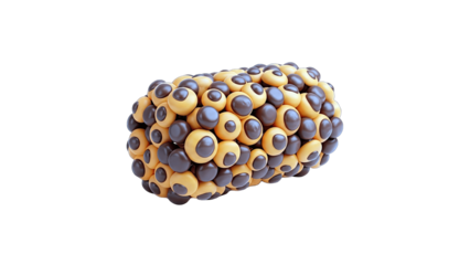 Abstract 3D Rendered Object on White Background