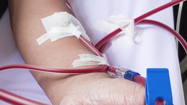 Vascular access created in a vein or artery is very important for long-term hemodialysis patients so that blood can enter and exit the body efficiently without frequent needle punctures.