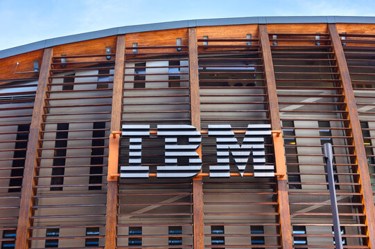 Milan, Italy - November 9, 2025: IBM -International Business Machines Corporation- is a global technology and consulting company