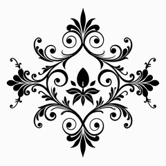 Obraz premium “Royal Golden Floral Grid Pattern”