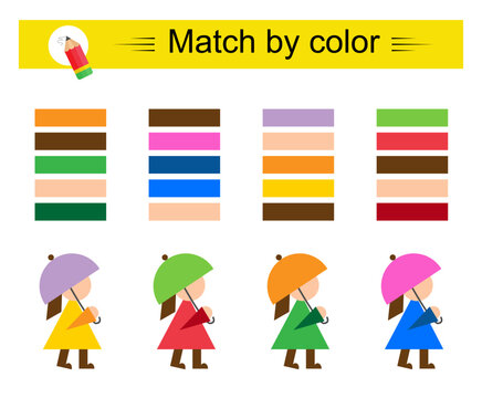 Educational game for children. Preschool worksheet activity.