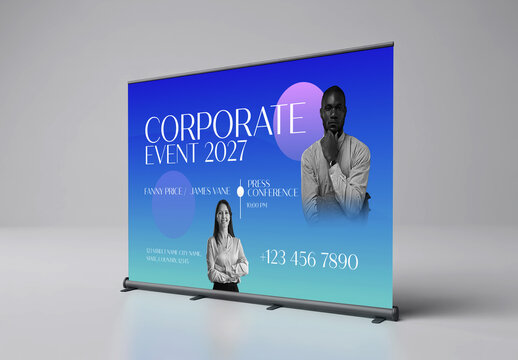 Event Press Conference Mockup