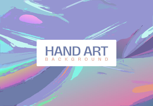 Hand Art Background Design Template