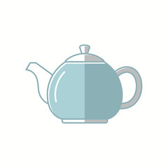Obraz premium Elegant blue teapot for tea time relaxation.