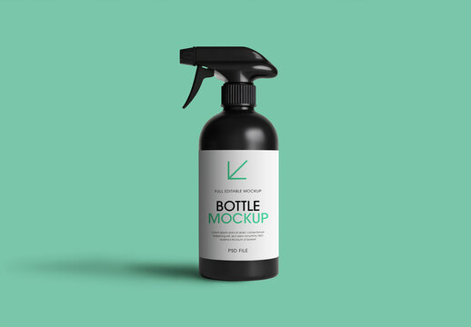 Spray Bottle Mockup Template