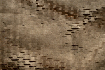 Detail of recycled honeycomb packing paper