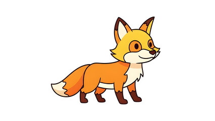 Cute Cartoon Red Fox