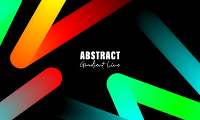 abstract gradient line background isolated in black
