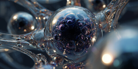 Biotechnology abstract computer graphics